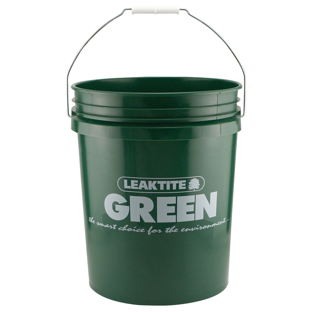Recycled HDPE Green 5 Gallon Bucket U.S. Plastic Corp.