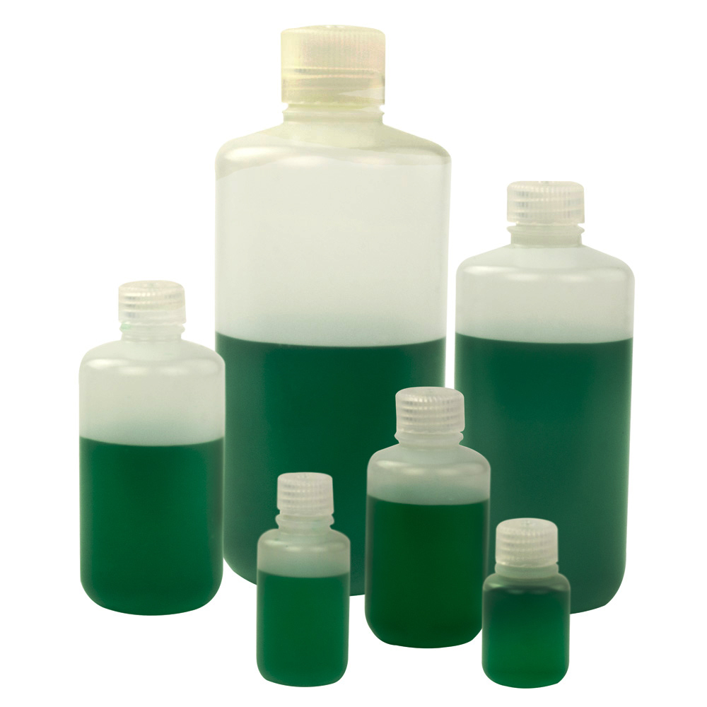 Cylindrical Sample Bottles with Flip Top Caps U.S. Plastic Corp.