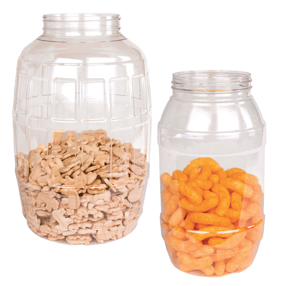 Brilliant PET Barrel Jar & Lids U.S. Plastic Corp.