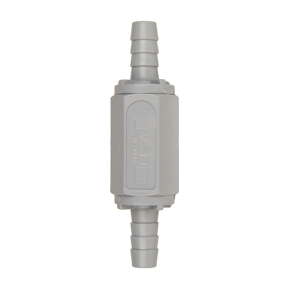 3/8" HB x 3/8" HB Series 426 PVC Check Valve with Viton™ Seals U.S. Plastic Corp.