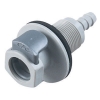 1/4" In-Line Hose Barb EFC Series Bulkhead Panel Mount Body - Shutoff