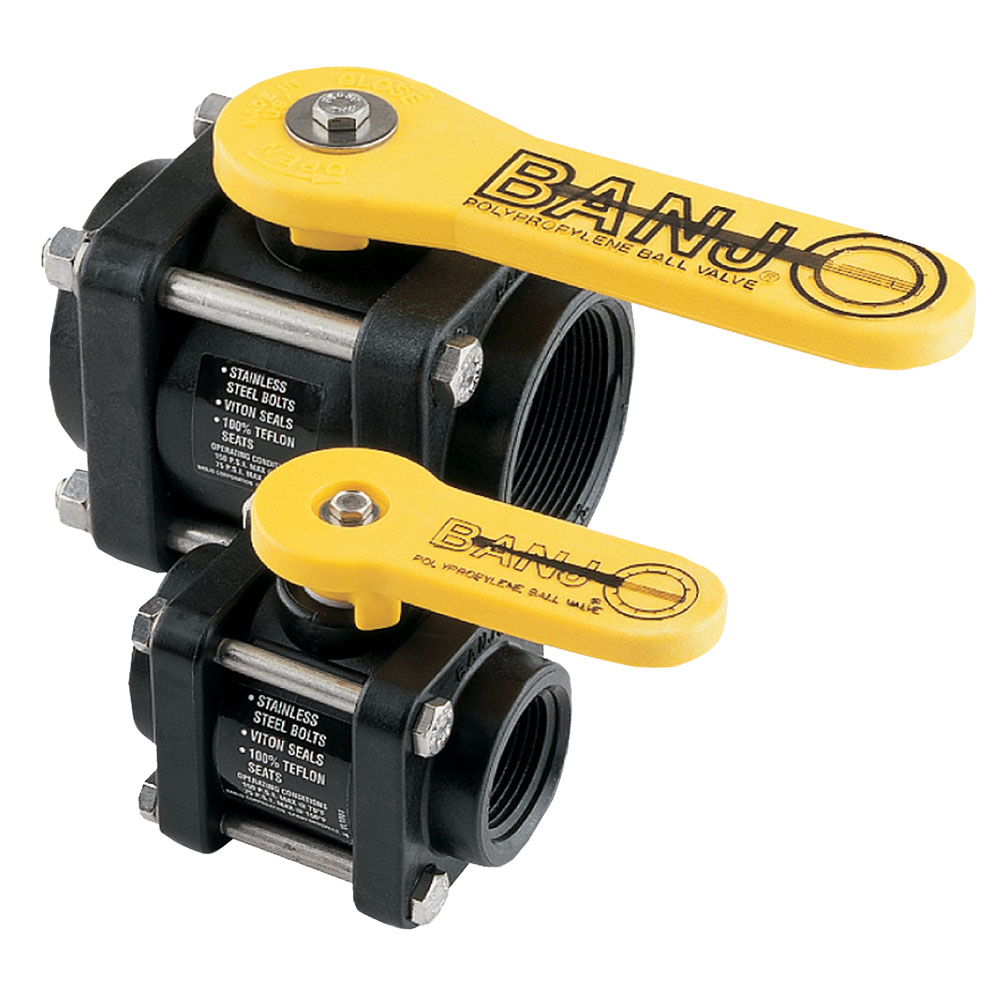 Banjo® Polypropylene Bolted Ball Valves U.S. Plastic Corp.