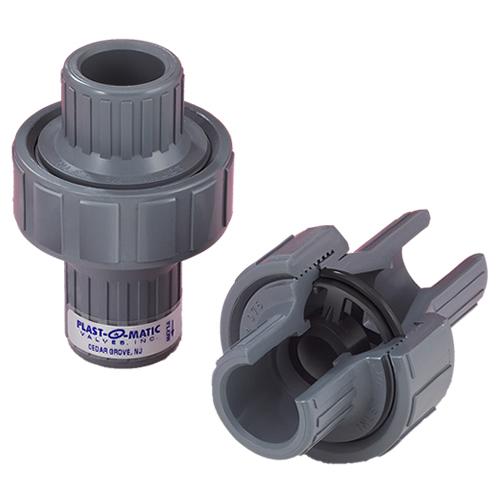 1/2" NPT PVC CKM Diaphragm Check Valve with EPDM Diaphragm U.S. Plastic Corp.