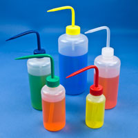 Narrow Mouth Color Coded Wash Bottles