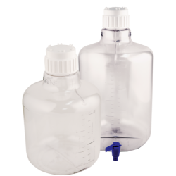 Wide Mouth Bottle With Tube And Pinch Spigot