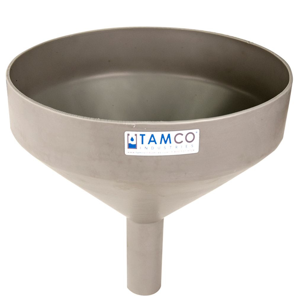 131/8" Top Diameter Light Gray Tamco® Funnel with 2" OD Spout U.S
