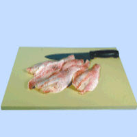 Beige Cutting Board for Fish