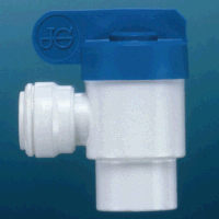 Speedfit� Food Grade Polypropylene Shut-Off Valve-Speedfit To Female NPTF Elbow Adaptor