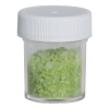 1/2 oz. Clear Polystyrene Straight-Sided Round Jar with 33/400 White Ribbed Cap with F217 Liner
