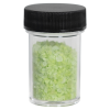 7/8 oz. Clear Polystyrene Straight Sided Jar with Black 33/400 Cap with F217 Liner
