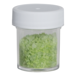 1/2 oz. Clear Polystyrene Straight Sided Jar with White 33/400 Cap with F217 Liner