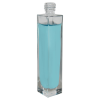 50mL Clear Tall Rectangular Glass Bottle with 18/415 Neck - Case of 160 (Cap Sold Separately)