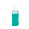 4 oz. Natural HDPE Modern Round Bottle with 24/410 Plain Cap with F217 Liner