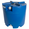 35 Gallon Blue Tamco® Stackable Storage Tank with Fill & Empty Ports- 24" Dia. x 22-3/4" Hgt.