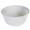 125 Gallon Natural Round Tamco® Containment Tank with 3/4" Drain - 48" Dia. x 20-1/4" Hgt.