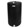 210 Gallon Tamco® Black Water Storage Tank with 8" Lid & (2) 1" Fittings - 39-7/8" Dia. x 45" Hgt.