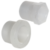 3/4" MNPT x 1/2" FNPT Chemtrol® Chem-Pure® Natural Polypropylene Schedule 80 Threaded Reducer Bushing