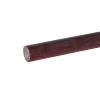 1-1/2" Transparent Red 2423 Cast Acrylic Rod