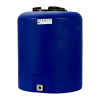 20 Gallon Tamco® Vertical Blue PE Tank with 8" Lid & 3/4" Fitting - 19" Dia. x 23" High