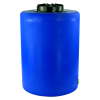 55 Gallon Tamco® Vertical Blue PE Tank with 12-1/2" Lid & 1" Fitting - 24" Dia. x 34" High