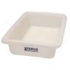 12-1/8" L x 8-1/4" W x 3" Hgt. Natural Polyethylene Tamco® Tote Pan