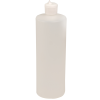 32 oz. Natural HDPE Cylindrical Sample Bottle with 28/410 Flip-Top Cap