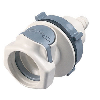 1/2" Hose Barb NSF-listed HFC 35 Series Polysulfone Bulkhead Panel Mount Coupling Body - Shutoff (Insert Sold Separately)