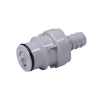 3/8" In-Line Hose Barb NSF-listed HFC 12 Series Polypropylene Coupling Insert - Shutoff (Body Sold Separately)