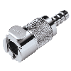 1/4" In-Line Hose Barb NSF-Listed LC Series Chrome Plated Brass Body - Shutoff (Insert Sold Separately)