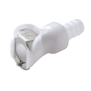 3/8" In-Line Hose Barb NSF-listed PLC Series Acetal Body - Shutoff (Insert Sold Separately)