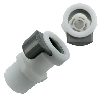 1/4" MNPT NSF-Listed APC Series Acetal Coupling Body - Shutoff (Insert Sold Separately)