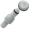 1/4" In-line Hose Barb NSF-Listed APC Series Acetal Insert - Shutoff (Body Sold Separately)