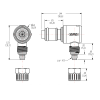 1/4" OD In-line Ferruleless PTF NSF-Listed APC Series Acetal Elbow Insert - Shutoff (Body Sold Separately)