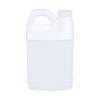 64 oz. White HDPE F-Style Jug with 38/400 White Ribbed Cap with F217 Liner