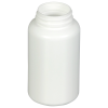 8.5 oz./250cc White HDPE Wide Mouth Packer Bottle with 45/400 Neck (Cap & Band Sold Separately)