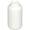 32 oz./950cc White HDPE Wide Mouth Packer Bottle with 53/400 Neck (Cap & Band Sold Separately)