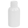 1 oz. White PET Squat Boston Round Bottle with 20/410 Neck (Cap Sold Separately)