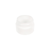 1/8 oz. White Polypropylene Straight-Sided Thick Wall Round Jar with 33/400 Neck (Cap Sold Separately)