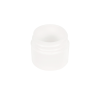 1/4 oz. White Polypropylene Straight-Sided Thick Wall Round Jar with 33/400 Neck (Cap Sold Separately)