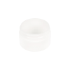1/2 oz. White Polypropylene Straight-Sided Thick Wall Round Jar with 43/400 Neck (Cap Sold Separately)