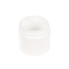 1 oz. White Polypropylene Straight-Sided Thick Wall Round Jar with 43/400 Neck (Cap Sold Separately)