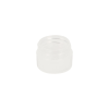 1/8 oz. Natural Polypropylene Straight-Sided Thick Wall Round Jar with 33/400 Neck (Cap Sold Separately)