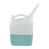 2-1/2 Gallon Natural HDPE Jerry Jug with 3/4" ID Retractable Spout