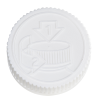 38/400 White Polypropylene Safety Closure with F217 Liner