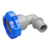 1-1/2" Gray Qwik-Lok™ x 1" Hose Barb Elbow Fitting