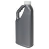 32 oz. Gray HDPE "No-Glug" Jug with 33/400 White Ribbed CRC Cap with F217 Liner