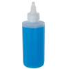 6 oz. Natural HDPE Cylinder Straight Bottom Bottle with 24/410 Natural Yorker Cap