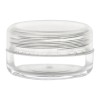 10mL Clear Acrylic San (AS) Round Jar with Natural Lid