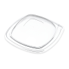 Clear Polystyrene Dome Lid for Square Proex Microwaveable Side Dish Container - Case of 500