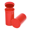 19 Dram/2.38 oz. Opaque Strawberry Philips RX® Pop-Top Vial with Hinged Lid